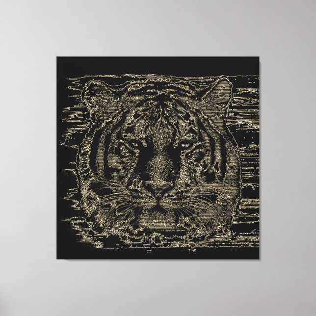 Tiger Beaux Art 3 Toile Enveloppée (Recto)