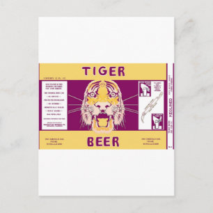Tiger Beer Manhattan Brewing Chicago Illinois Can Postcard