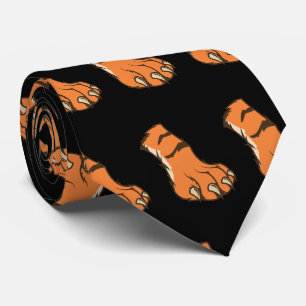 Tiger Bengal Paw Team Mascot Football Basketball Tie