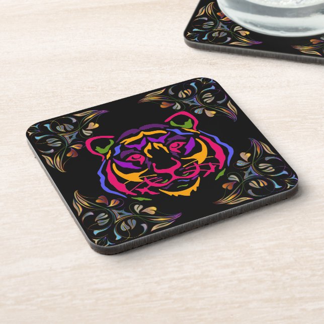 Tiger Beverage Coaster (Left Side)
