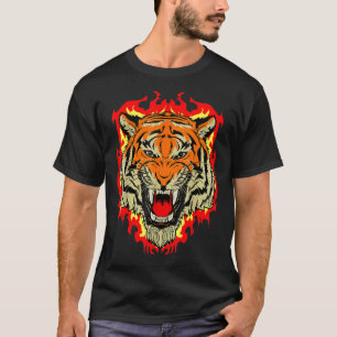 Tiger Big Cat Bengal Wildcat Predator Cool Animal  T-Shirt