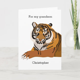 Tiger Birthday Card