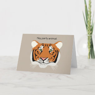 Tiger Birthday Card