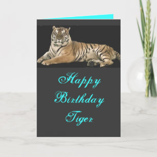 Tiger Birthday Card
