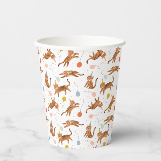 Tiger Birthday Paper Cups (Front)