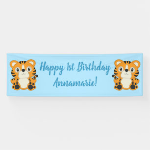 Tiger Birthday Party Banner