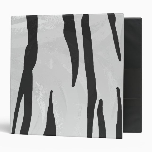 Tiger Black and White Print Binder (Front/Inside)