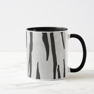 Tiger Black and White Print Mug