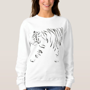 Tiger black and white wrap around sweatshirt
