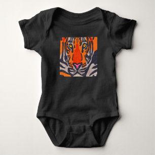 Tiger (black) - Baby Bodysuit