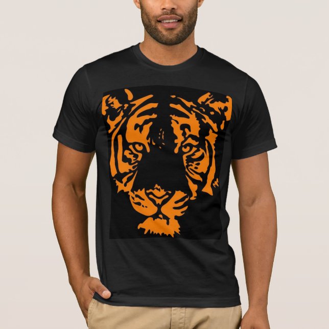 tiger black T-Shirt (Front)