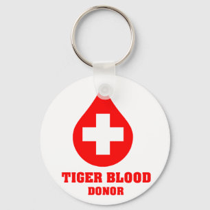 Tiger Blood Donor Keychain