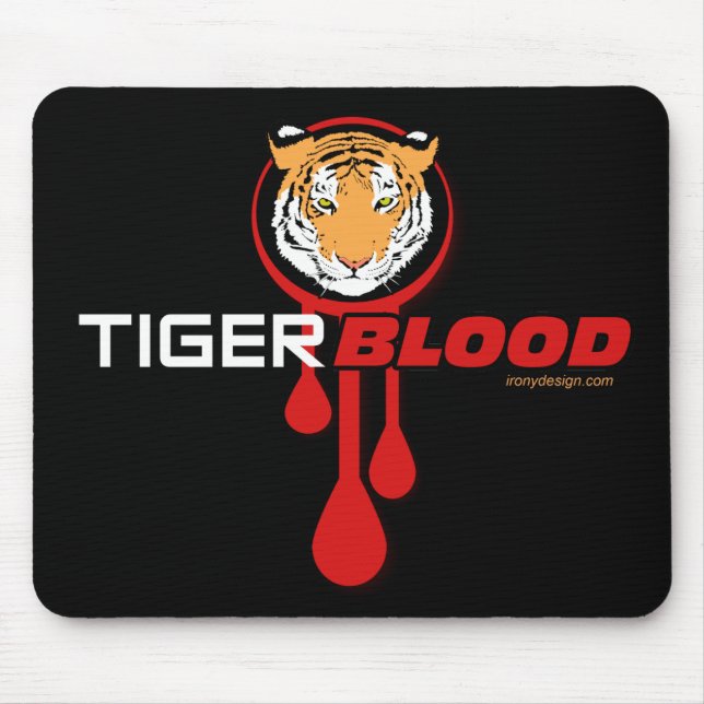 Tiger Blood Mouse Pad (Front)