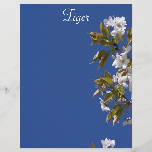 Tiger Blossom Letterhead (Front)
