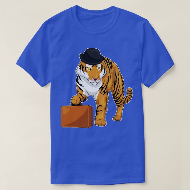 Tiger Briefcase T-Shirt (Design Front)