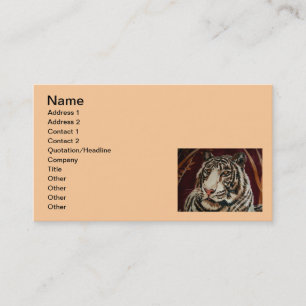 Tiger Business Card