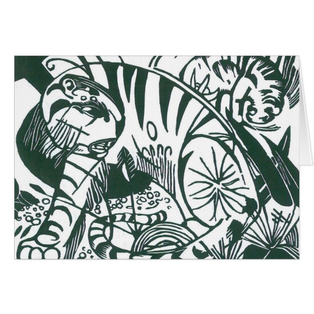 Tiger by Franz Marc, Vintage Expressionism Art (Front Horizontal)