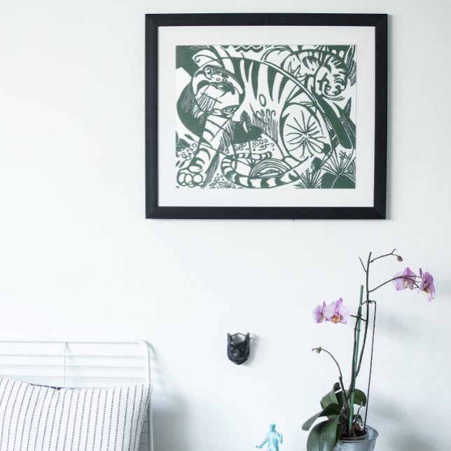 Tiger by Franz Marc, Vintage Expressionism Art Poster (Creator Uploaded)