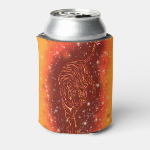 Tiger Can Cooler Running In Galaxy Starry Night