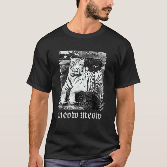 Tiger Cat Graphic T-Shirt (Front)