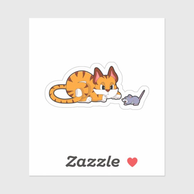 Tiger cat with Mouse (Sheet)