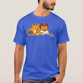Tiger cat with Mouse T-Shirt