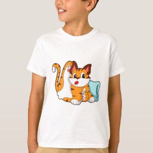 Tiger cat with Pillow T-Shirt