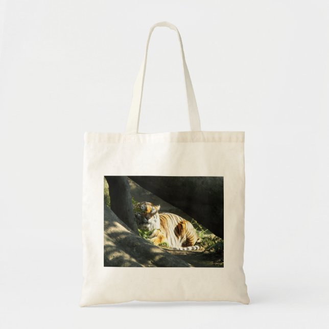 Tiger Catnap Tote Bag (Front)