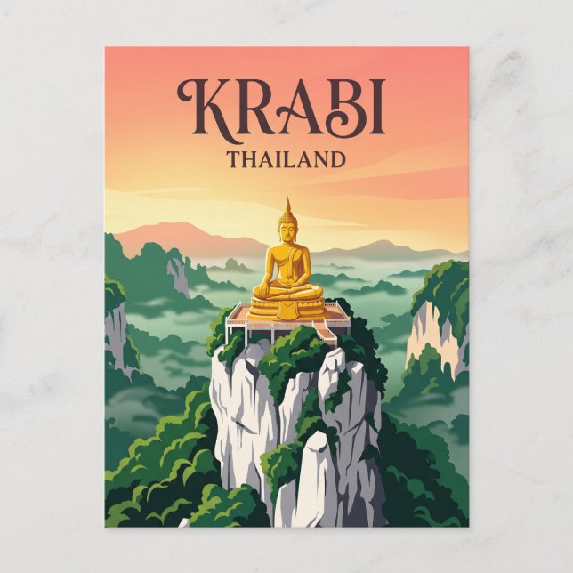 Tiger Cave Temple Thailand Postcard (Front)