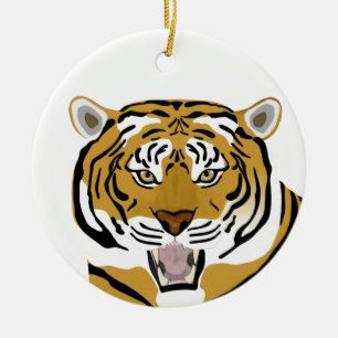 Tiger Ceramic Ornament