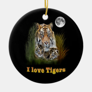 Tiger Ceramic Ornament