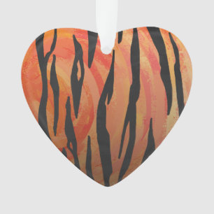 Tiger chaud orange et noir