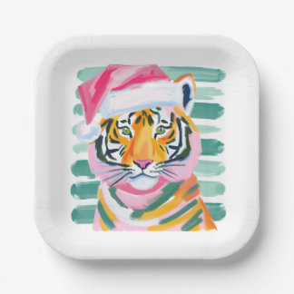 Tiger Christmas Party Auburn fan Plates