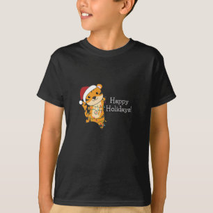 Tiger Christmas Snow Winter Animals Tiger T-Shirt