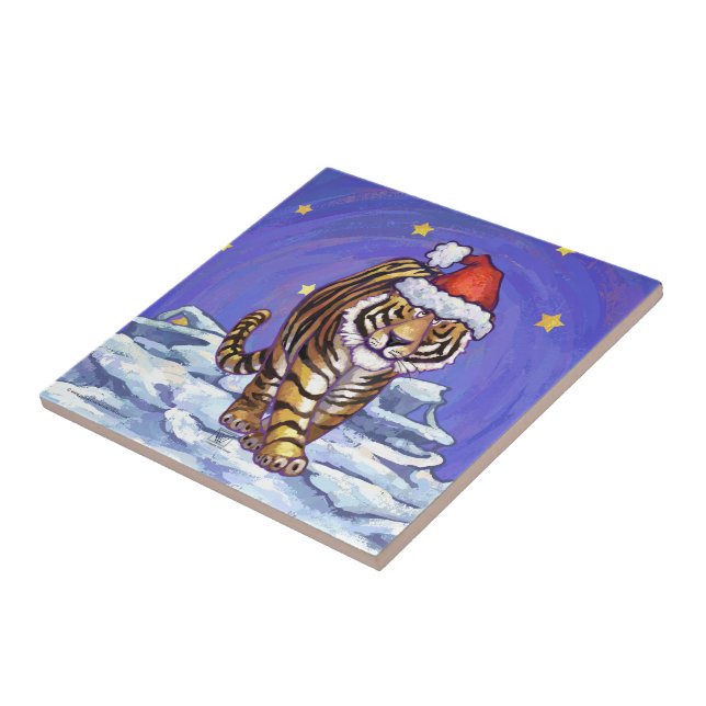Tiger Christmas Tile (Side)