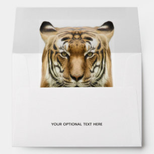 Tiger Close-Up custom text Envelope