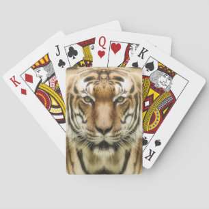 Tiger Close-Up playing cards