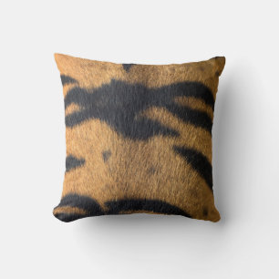 Tiger Colour Pattern Animal Cute Throw Pillow