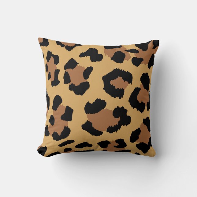 Tiger Colour Pattern Animal Lover Throw Pillow (Front)