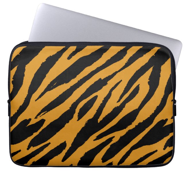 Tiger Colour Pattern Animals Lover  Laptop Sleeve (Front)