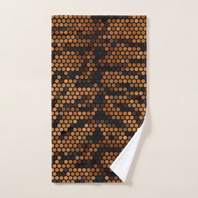 Tiger Colour Pattern Cute  Hand Towel (Hand Towel)