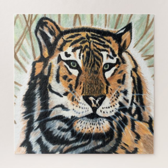 Tiger Colour Pencil Drawing  Jigsaw Puzzle (Vertical)