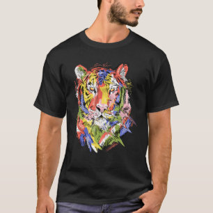 Tiger colourful art animal lovers artwork T-Shirt