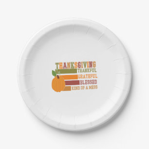 Tiger Country Pumpkin Paper Plate