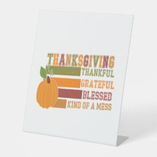 Tiger Country Pumpkin Pedestal Sign