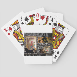 Tiger & Couple Art Print Playing Cards