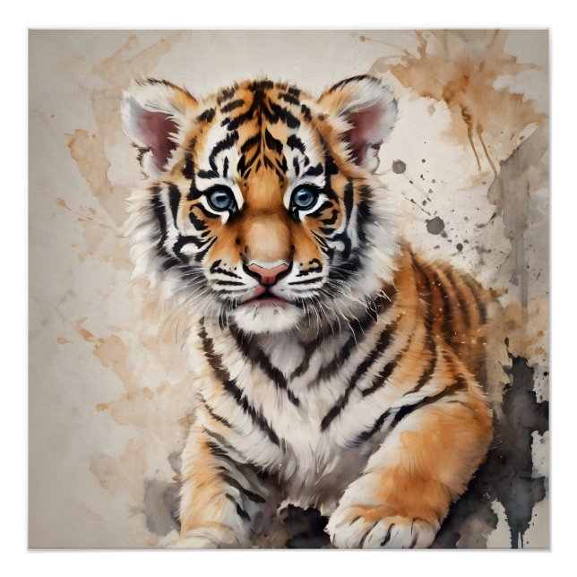 Tiger Cub no 1 Poster brillant (Devant)