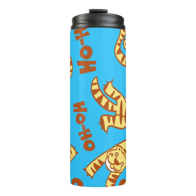 Tiger Cubs Cartoon: Funny Seamless. Thermal Tumbler (Front)