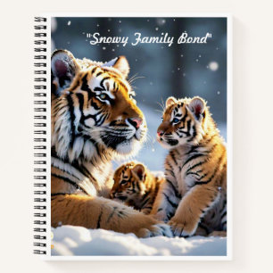 "Tiger Cubs' First Snowfall" Notebook
