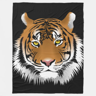 Tiger Custom Fleece Blanket, Large Blanket